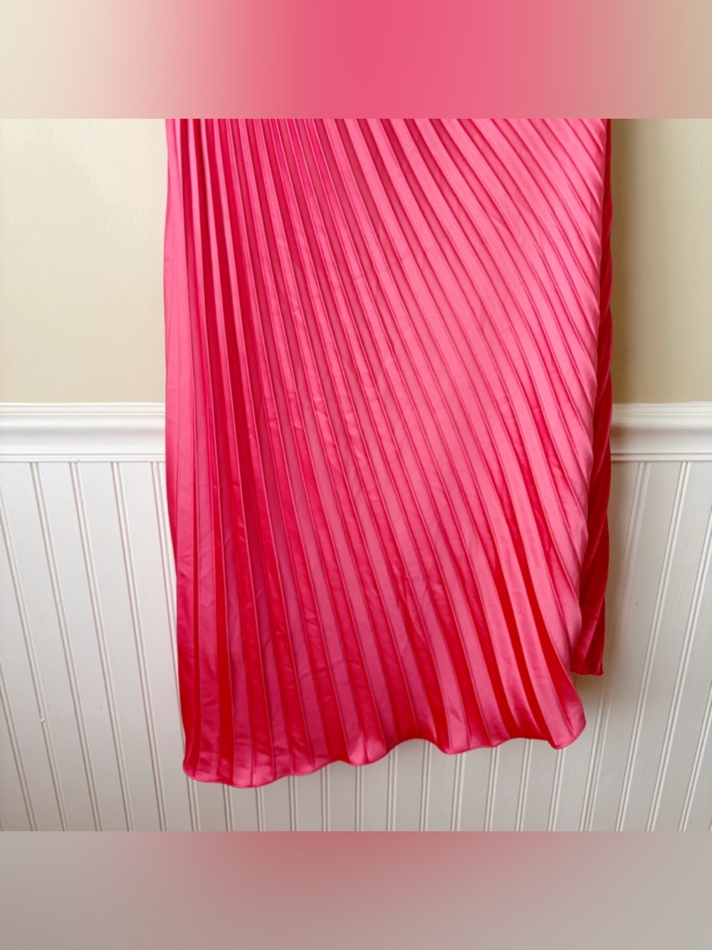 Rene Ruiz Collection | One Shoulder Pleated Asymmetric Cocktail Dress Pink 14 - Picture 5 of 7